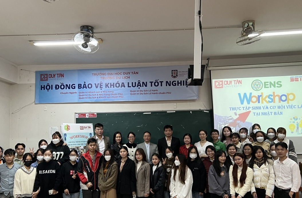 Workshop về thực tập có lương và cơ hội việc làm ở Nhật Bản cho sinh viên ngành Công nghệ Thực phẩm, Môi trường & Tài nguyên của Trường Đại Học Duy Tân